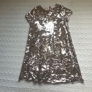 Zara gold sequence dress